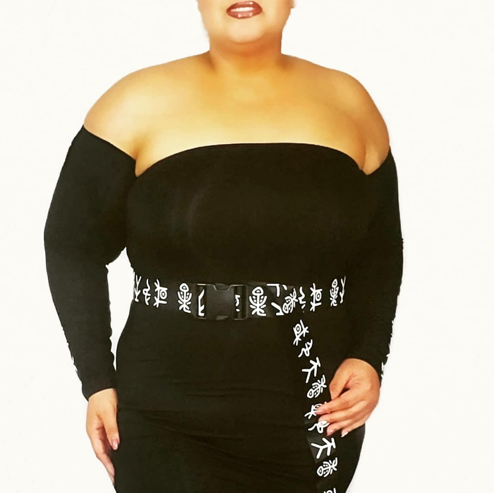 Little black dress Fishbone 3pc Set 18W 20W 22W
